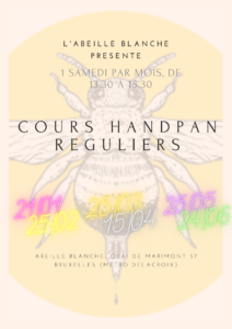 Ateliers réguliers handpan Abeille Blanche
